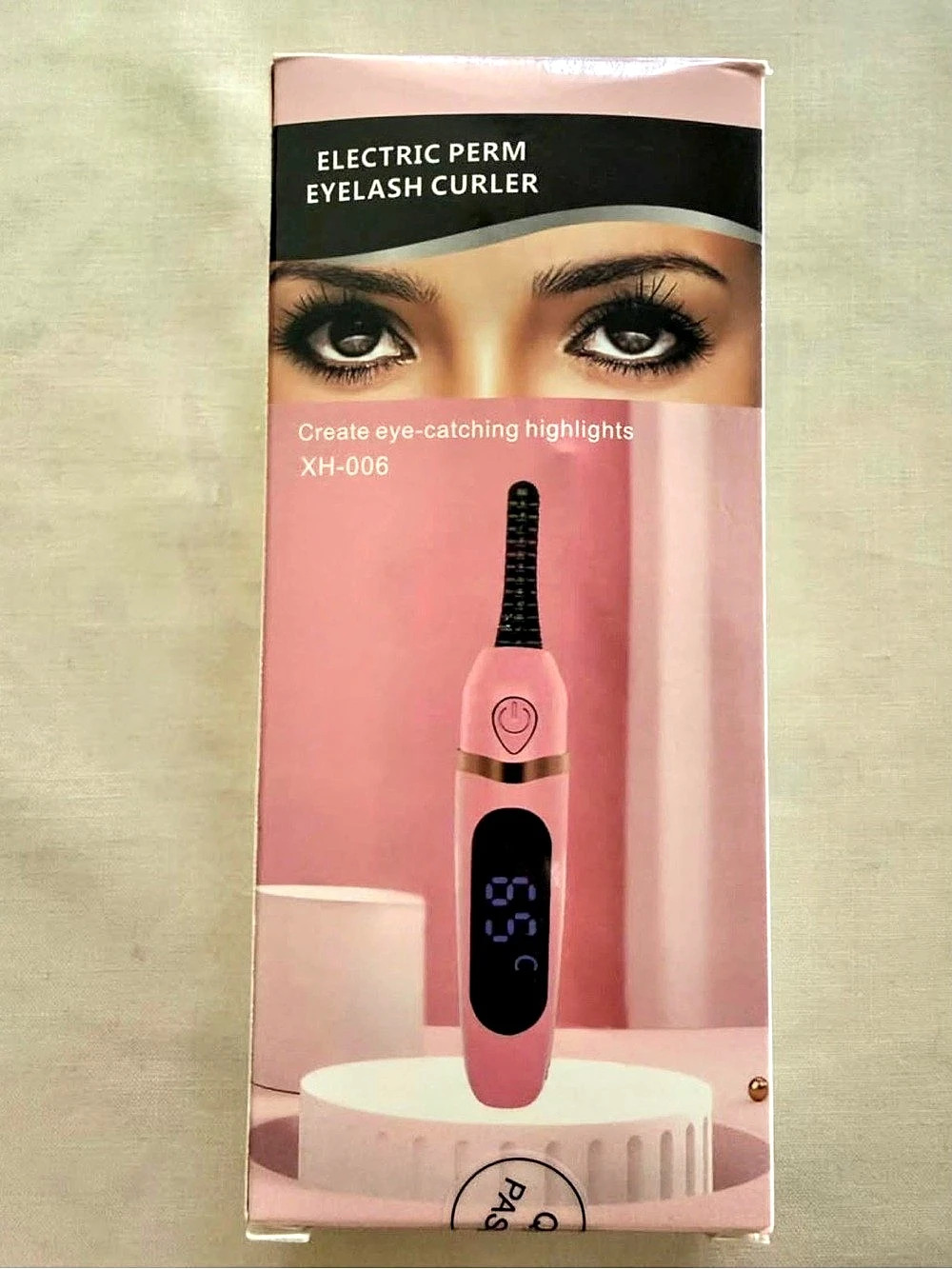 Electric Perm Eyelash Curler XH-006 Pink & Black